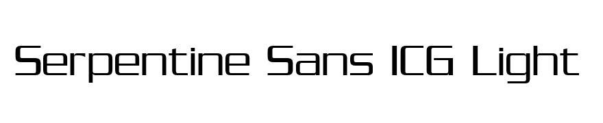 Serpentine Sans ICG Light