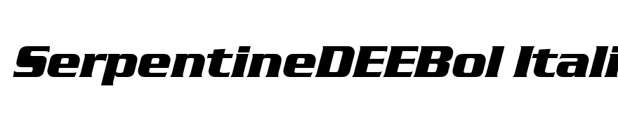 SerpentineDEEBol Italic
