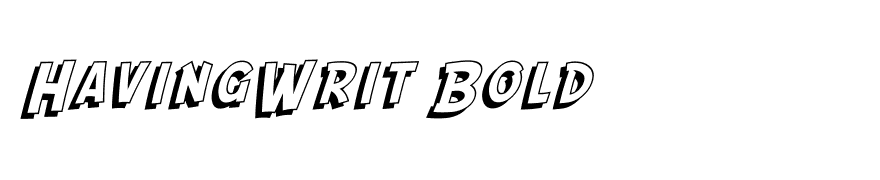 SF Comic Script Shaded