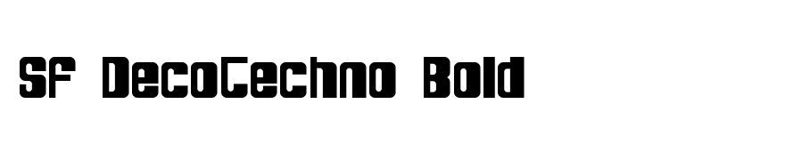 SF DecoTechno Bold