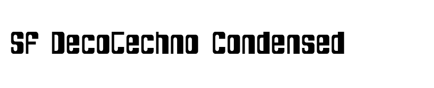 SF DecoTechno Condensed