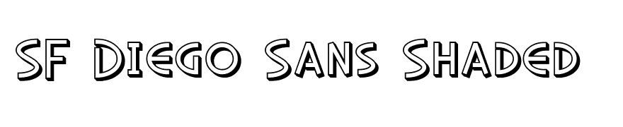 SF Diego Sans Shaded