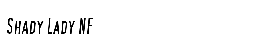 SF Movie Poster Italic