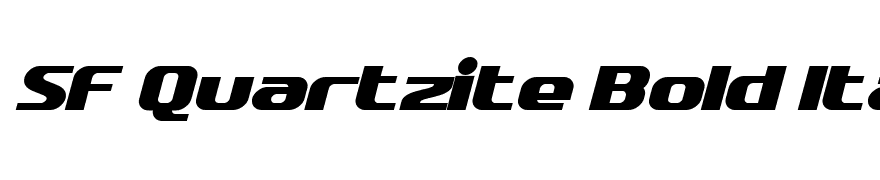 SF Quartzite Bold Italic