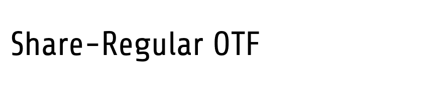 Share-Regular OTF