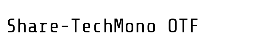 Share-TechMono OTF