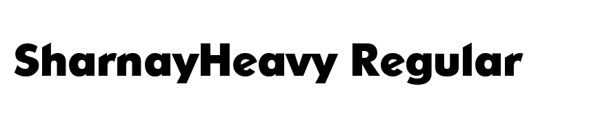 SharnayHeavy Regular