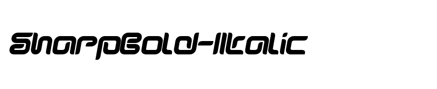 SharpBold-Italic