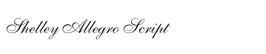 Shelley Allegro Script