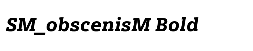 Siemens Slab Black Italic