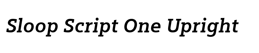 Siemens Slab Bold Italic