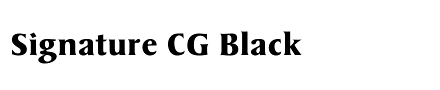 Signature CG Black