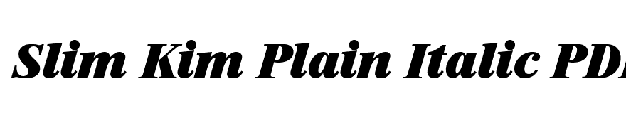 SimonBecker-Heavy Italic