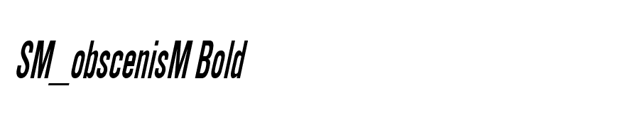 SimpleTypeCondensed Italic