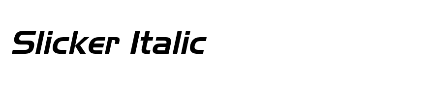 Slicker Italic