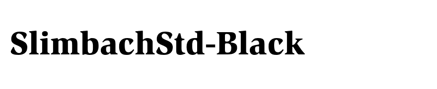 SlimbachStd-Black