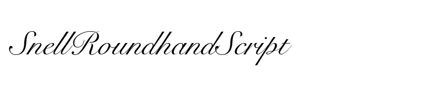 SnellRoundhandScript