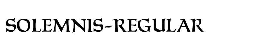 Solemnis-Regular