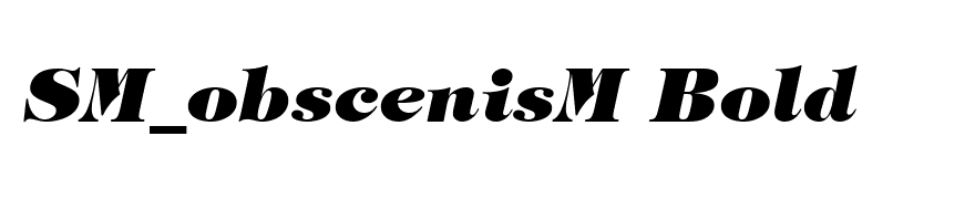 Sophisticate Ultra SSi Black Italic