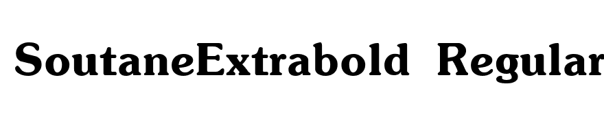 SoutaneExtrabold Regular