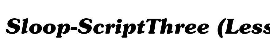 Souvenir Black SSi Bold Italic