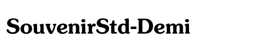 SouvenirStd-Demi