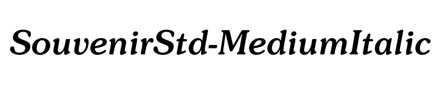 SouvenirStd-MediumItalic