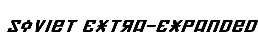 Soviet Extra-Expanded Italic