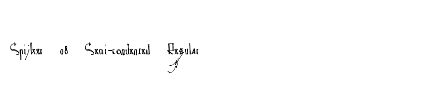 Spijker 08 Semi-condensed Regular