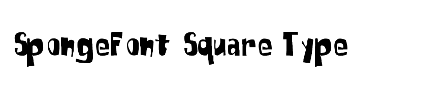 SpongeFont Square Type
