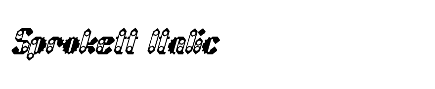 Sprokett Italic