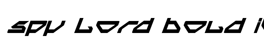 Spy Lord Bold Italic