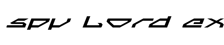 Spy Lord Expanded Italic