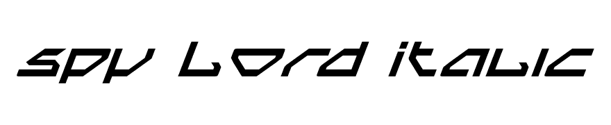 Spy Lord Italic