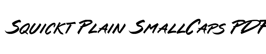 Squickt Plain SmallCaps PDF