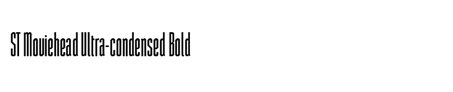 ST Moviehead Ultra-condensed Bold