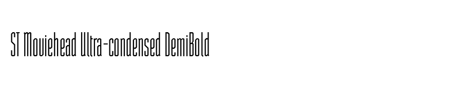 ST Moviehead Ultra-condensed DemiBold