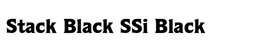Stack Black SSi Black