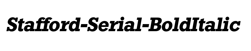 Stafford-Serial-BoldItalic