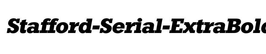 Stafford-Serial-ExtraBold-RegularItalic