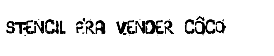 Stencil Pra Vender Côco
