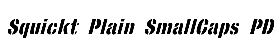 StencilSans Bold Italic