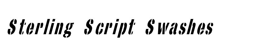 StencilSansCondensed Italic