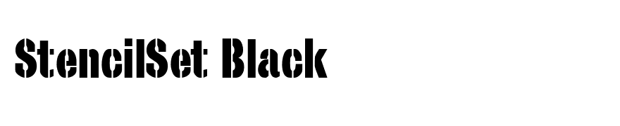 StencilSet Black