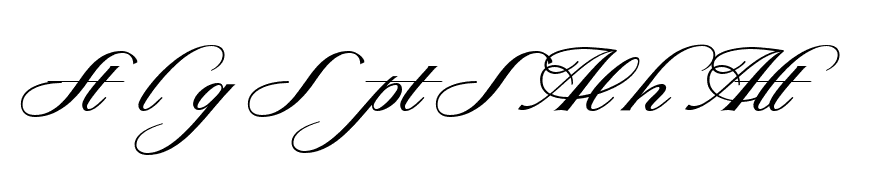 Sterling Script Swash Alts