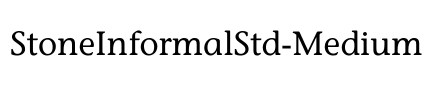 StoneInformalStd-Medium