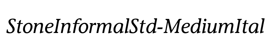 StoneInformalStd-MediumItal