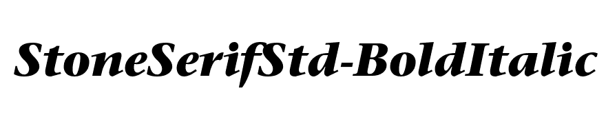 StoneSerifStd-BoldItalic
