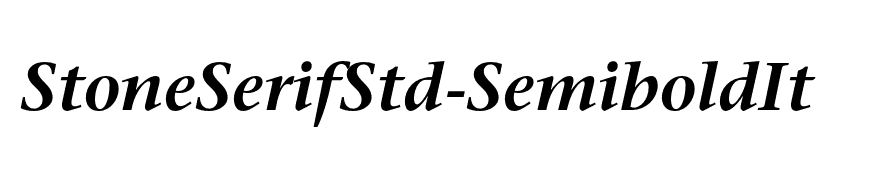 StoneSerifStd-SemiboldIt