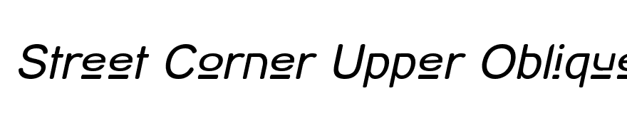 Street Corner Upper Oblique
